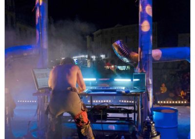 Les Diables de la garrigue en concert à la Feria de Béziers