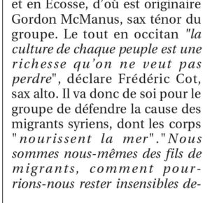 Goulamas'K dans le journal La Provence en août 2017