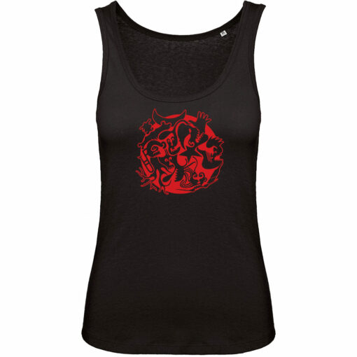 Débardeur noir femme Luna Roja - devant