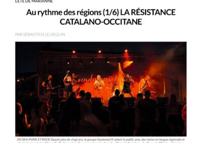 Goulamas’K : une double page dans le magazine Marianne