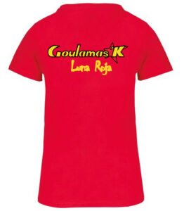 T-shirt rouge femme Luna Roja - dos