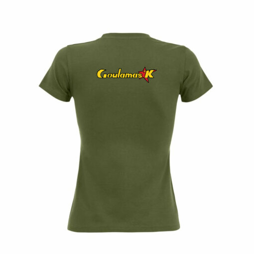tshirt kaki - dos - sempre aqui - femme