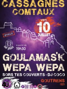 Goulamas'K à Goutrens (12), le 10/07/26